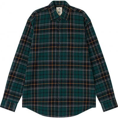 Wolf & Wolfie pánská flanelová košile K2551 zelená – Zboží Dáma