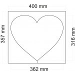 Polystyrenové srdce - korpus 32 x 36 cm (1 ks) – Zboží Dáma