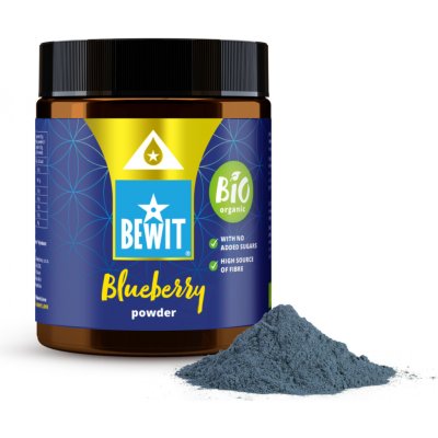 Bewit Borůvka lyofilizovaná prášek BIO RAW 100 g – Hledejceny.cz