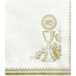 PartyDeco Ubrousky Kalich bílá 33x33cm 20ks – Hledejceny.cz