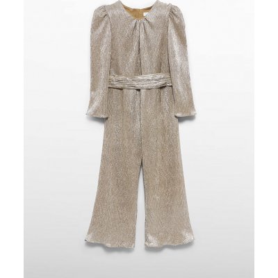Abel & Lula overal s dlouhým rukávem a páskem zlatavý – Zboží Dáma