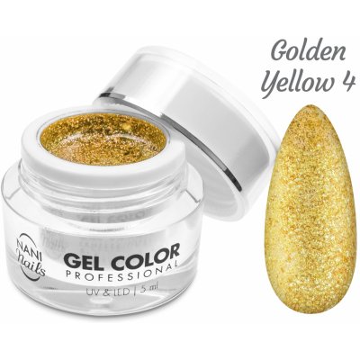 NANI UV/LED gel Glamour Twinkle Golden Yellow 5 ml – Zboží Dáma