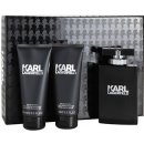 Kosmetická sada Karl Lagerfeld Pour Homme EDT 100 ml + balzám po holení 100 ml + sprchový gel 100 ml dárková sada