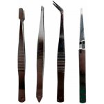 Pinzety, sada 4 ks, délka 105-120 mm (hobby sada) - MAGG