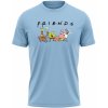 Pánské Tričko memeMerch tričko Spongebob Friends sky blue