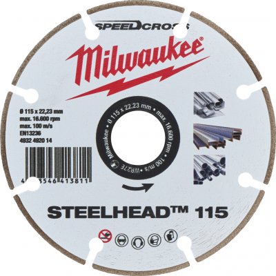 Milwaukee Diamantový rozbrušovací kotouč 115 mm 4932492014 – Zboží Dáma