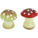 Podzimní stojací dekorace keramické jedovaté houby různé druhy 5,5 cm, 1 ks – Hledejceny.cz