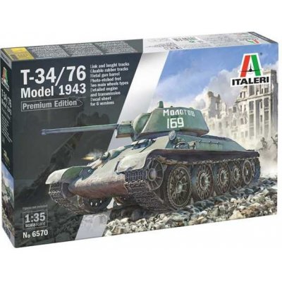 Italeri T 34/76 Mod. 43 Model Kit tank 6570 1:35