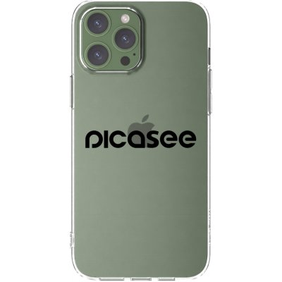 Picasee silikonový průhledný obal pro Apple iPhone 13 Pro Max - Picasee - new logo - black – Zboží Mobilmania
