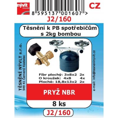 Sada těsnění k PB vařičům, k láhvi 2 kg – Hledejceny.cz