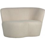 Woood Stone 112 cm bpravá bílá bouclé – Zboží Dáma