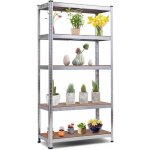 Fistar Regál 2000 x 600 x 400 mm kov zinek 5 polic stříbrná – HobbyKompas.cz