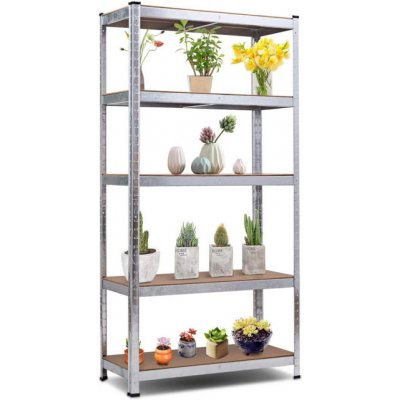 Fistar Regál 2000 x 600 x 400 mm kov zinek 5 polic stříbrná – HobbyKompas.cz