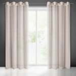 EUROFIRANY ZÁVĚS NA KROUŽCÍCH HANIA 140X250 CM PÚDROVĚ RŮŽOVÁ – Hledejceny.cz