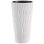 Prosperplast SANDY Slim květináč vysoký 29,7 cm bílý – Hledejceny.cz