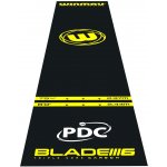 Koberec k terči na šipky Winmau Pro Zone Essential PVC, černo-žlutý – Zboží Dáma