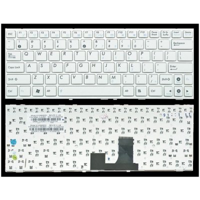 klávesnice Asus Eee 1005 1008 1101 bílá US