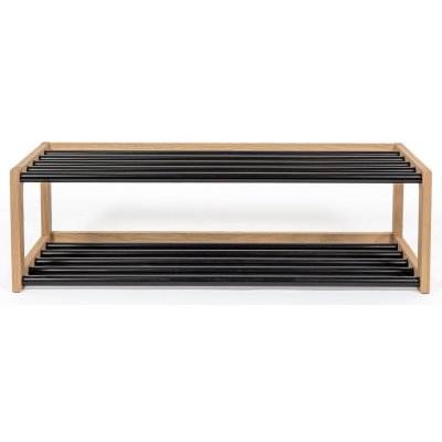 Woodman Slussen přírodní/černý 100 x 30 x 38 cm – Hledejceny.cz