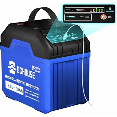 DC HOUSE LiFePo4 12V 100Ah s LED indikací – Sleviste.cz