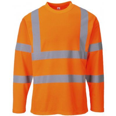 Portwest tričko S278 Hi-Vis dlouhý rukáv reflexní oranžová 2XL – Zboží Dáma