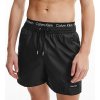 Koupací šortky, boardshorts Calvin Klein pánské plavky 722 černé