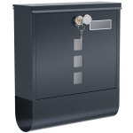 SONGMICS Poštovní schránka 30.8x10x33.8cm Šedá – Hledejceny.cz