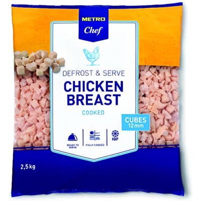 Metro Chef Prsa kuřecí vařená kostky 2,5kg – Hledejceny.cz