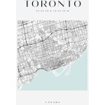 Plakát Mapa města Toronto čtverec 40X50 cm