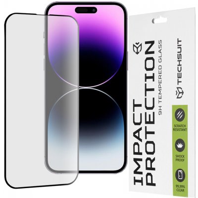 Techsuit 111D celoplošné sklo iPhone 14 Pro Max Černé 145142 – Zboží Živě