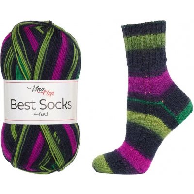 Best Socks - Vlna Hep - Ponožková příze 4 nitka Barva: 7722