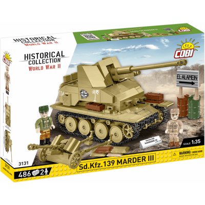 Cobi 3131 World War II Německý stíhač tanků Sd.Kfz. 139 MARDER III 1:35 – Zboží Dáma