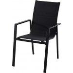 Sunfun Melina Stohovatelné křeslo, 66 × 56,5 × 91 cm, hliník, textil, černé FCA30484-BLACK – Hledejceny.cz