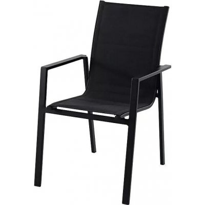 Sunfun Melina Stohovatelné křeslo, 66 × 56,5 × 91 cm, hliník, textil, černé FCA30484-BLACK – Hledejceny.cz