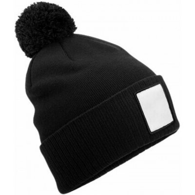 Beechfield s keprovou záplatou a bambulí CB338R černá – Hledejceny.cz