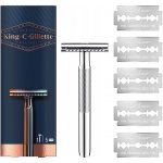 Gillette King Double Edge + 4 ks hlavic – Zboží Dáma
