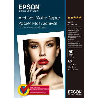 Epson A3, 189 g/m², 50 listů – Hledejceny.cz