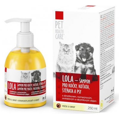 Pet health care LOLA šampon pro kočky koťata štěňata a psy 250 ml – Zboží Mobilmania