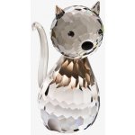 Skleněná figurka Velká kočka z českého křišťálu Preciosa – Hledejceny.cz