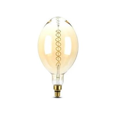 V-tac VT-2168D žárovka Filament LED E27 8W BF180 bílá teplá Amber Dimmable 3800157637381