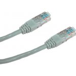Datacom 50271407 Křížený UTP patch, Cat5e, 10m šedý – Zboží Živě