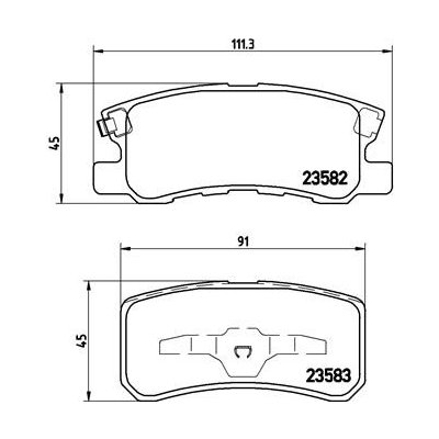 BREMBO Sada brzdových destiček, kotoučová brzda P 54 031 – Zbozi.Blesk.cz