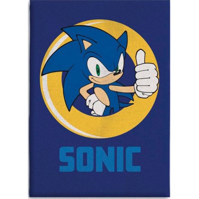 New Import Licencias Ježek Sonic dětská flísová deka modro žlutá – Zboží Mobilmania