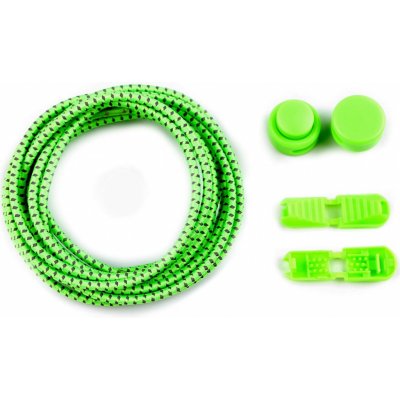 Prima-obchod Reflexní elastické samozavazovací tkaničky délka 120 cm, barva 5 (04) zelená neon – Zboží Mobilmania