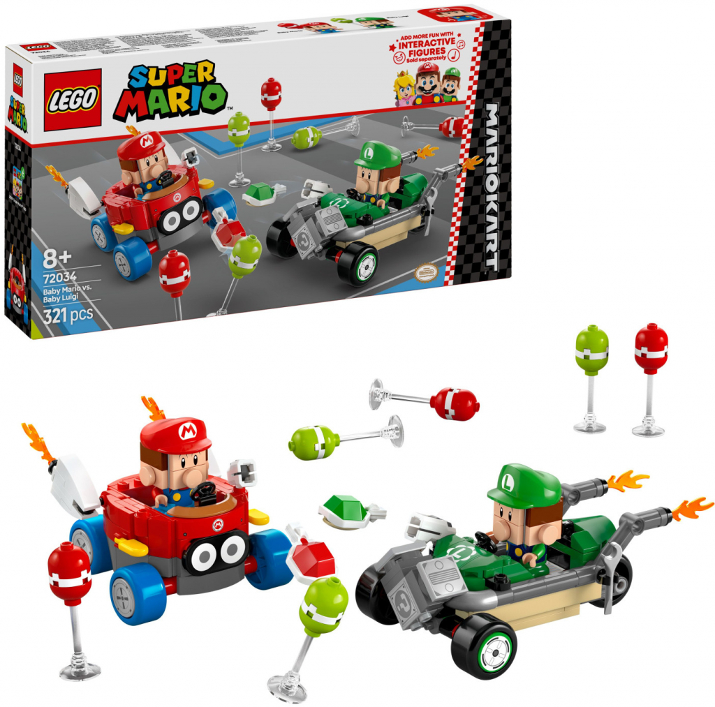 LEGO Super Mario™ 72034 Mario Kart™ – Baby Mario vs. Baby Luigi