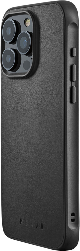 Mujjo Impact Leather iPhone 15 Pro Max černé