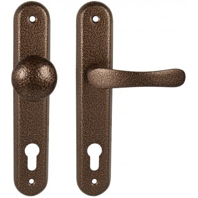 MP KOVÁNÍ KE - LAURA PZ 90 mm klika pravá/koule Antik hnědá – Hledejceny.cz