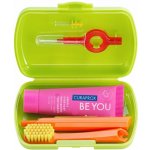 Curaprox Travel set zelený 2 ks zubních kartáčků + zubní pasta 10 ml dárková sada – Zboží Dáma