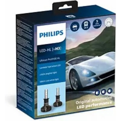 Philips Ultinon Pro9100 HL H3-LED PK22s 12/24V 13,2W 11336U91X2 2 ks – Zboží Mobilmania