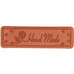 Naše galanterie Koženková cedulka Hand Made kytka – Zbozi.Blesk.cz