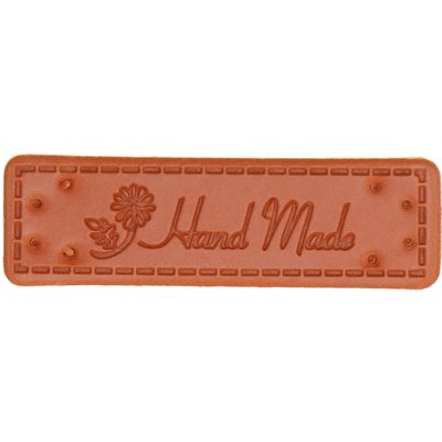 Naše galanterie Koženková cedulka Hand Made kytka – Zbozi.Blesk.cz